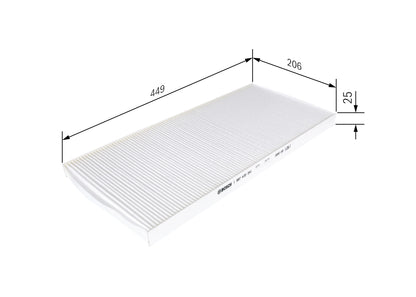 BOSCH 1 987 432 541 Filtru, aer habitaclu