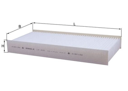 MAHLE LA 410 Filtru, aer habitaclu