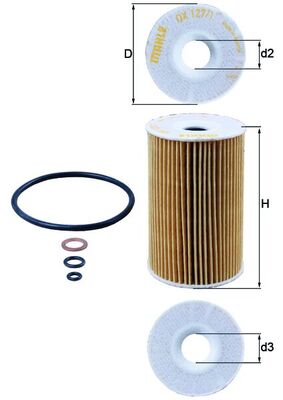MAHLE OX 127/1D Filtru ulei