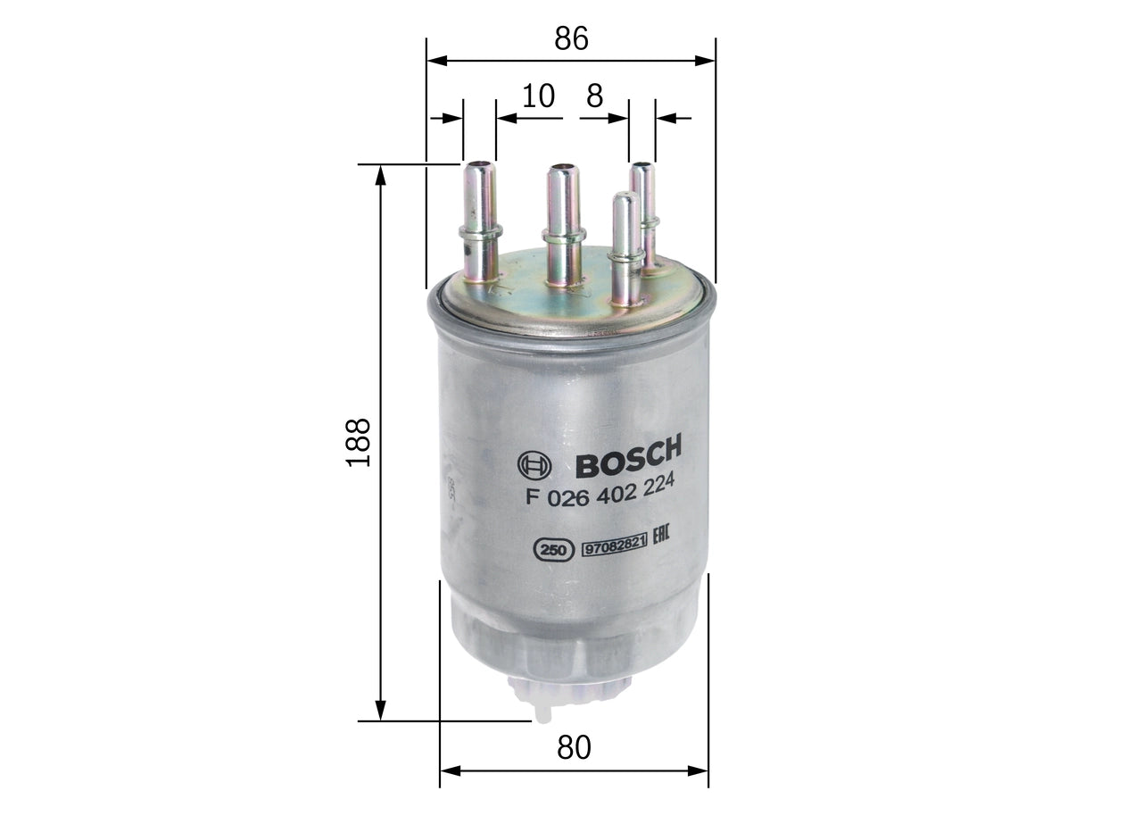 BOSCH F 026 402 224 Filtru combustibil