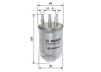 BOSCH F 026 402 224 Filtru combustibil