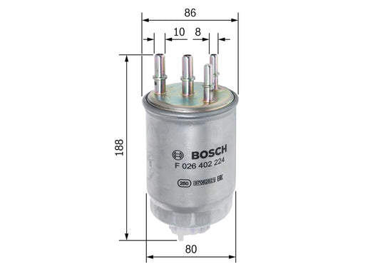 BOSCH F 026 402 224 Filtru combustibil