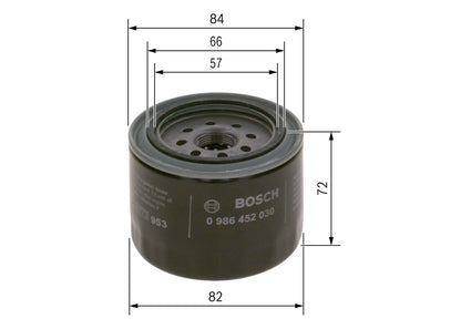 BOSCH 0 986 452 019 Filtru ulei