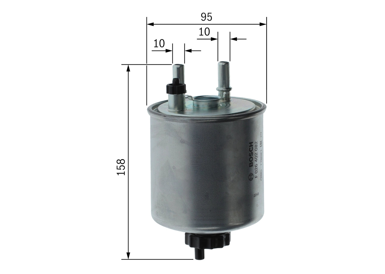 BOSCH F 026 402 082 Filtru combustibil