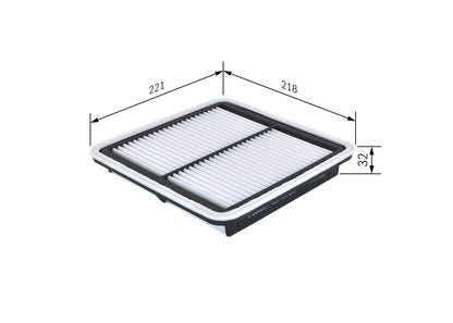 BOSCH F 026 400 206 Filtru aer