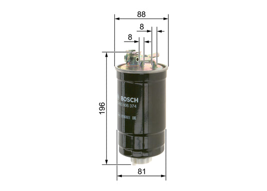 BOSCH 0 450 906 374 Filtru combustibil