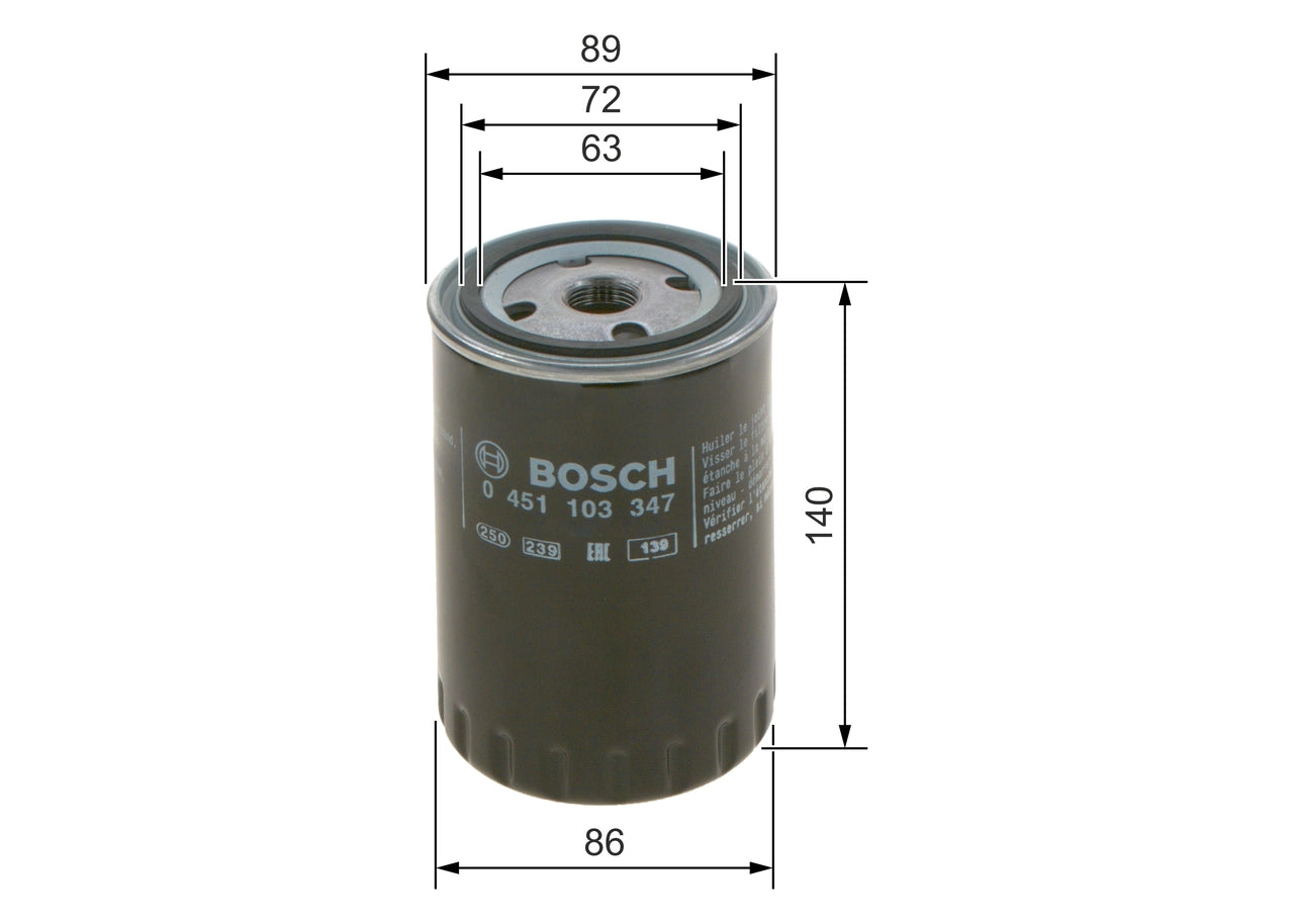 BOSCH 0 451 103 347 Filtru ulei