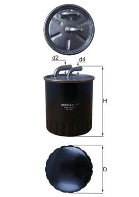MAHLE KL 313 Filtru combustibil