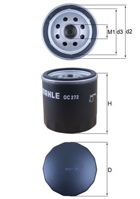 MAHLE OC 272 Filtru ulei