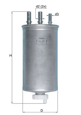 MAHLE KL 781 Filtru combustibil