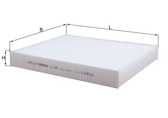 MAHLE LA 809 Filtru, aer habitaclu