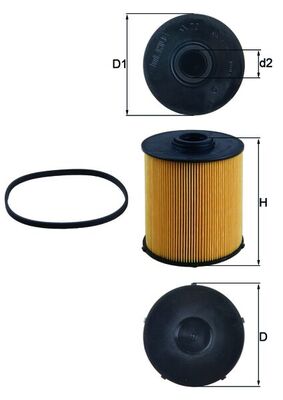 MAHLE KX 70D Filtru combustibil