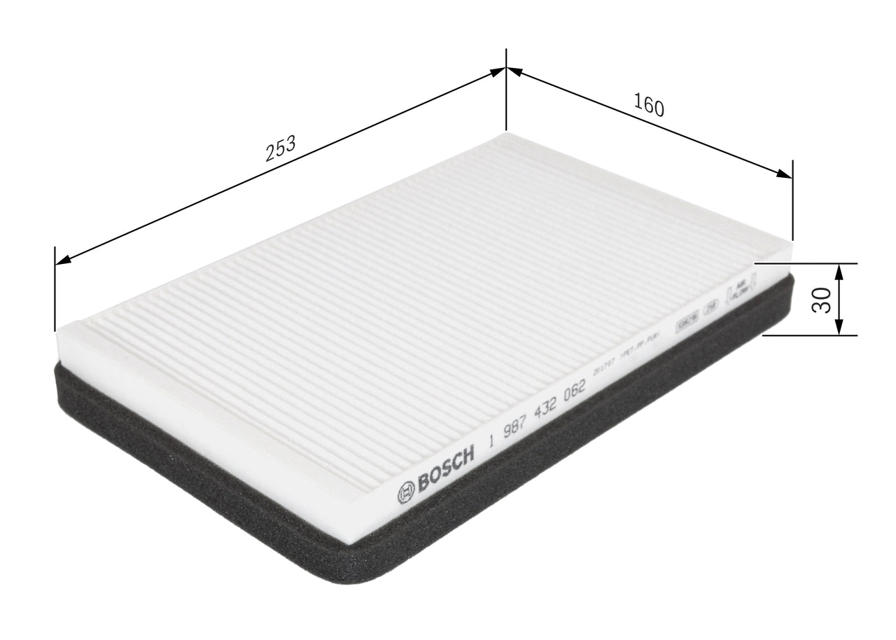 BOSCH 1 987 432 062 Filtru, aer habitaclu