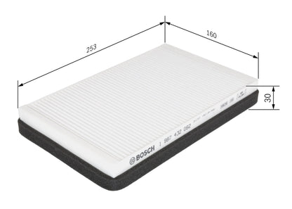 BOSCH 1 987 432 062 Filtru, aer habitaclu