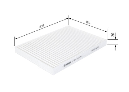 BOSCH 1 987 435 075 Filtru, aer habitaclu