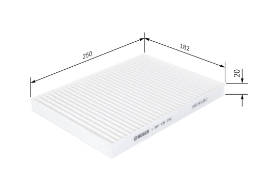 BOSCH 1 987 435 075 Filtru, aer habitaclu