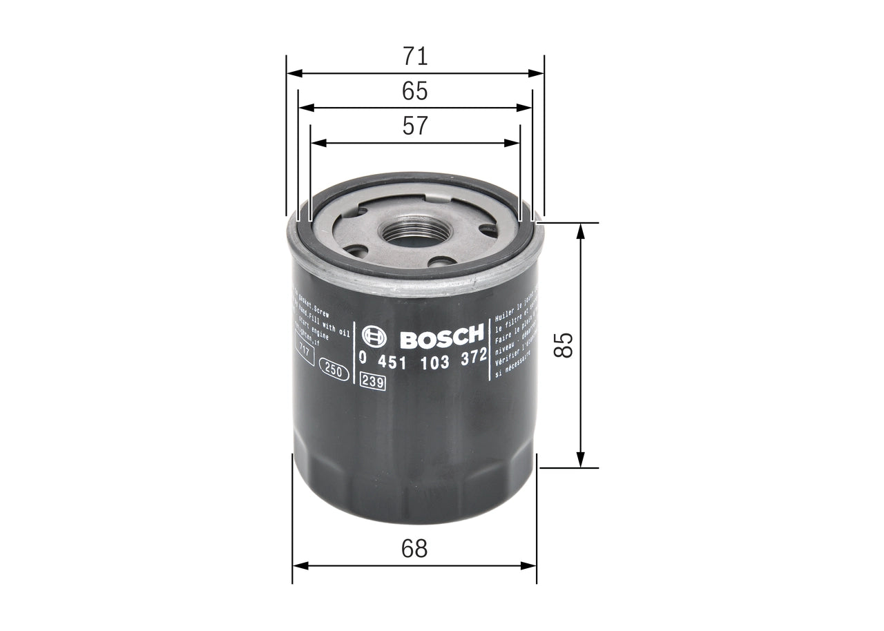 BOSCH 0 451 103 372 Filtru ulei