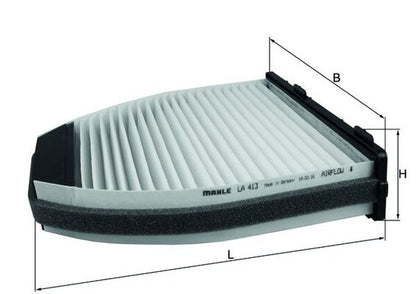 MAHLE LA 413 Filtru, aer habitaclu