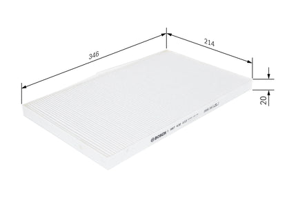 BOSCH 1 987 432 033 Filtru, aer habitaclu