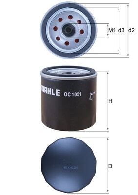 MAHLE OC 1051 Filtru ulei