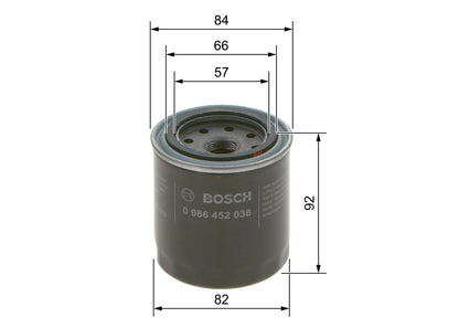 BOSCH 0 986 452 036 Filtru ulei