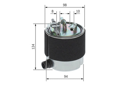 BOSCH F 026 402 125 Filtru combustibil