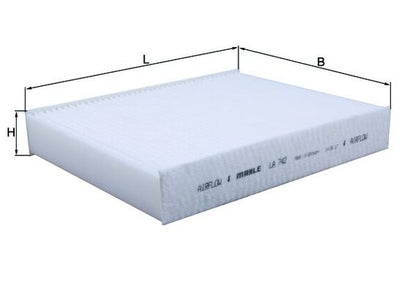 MAHLE LA 742 Filtru, aer habitaclu