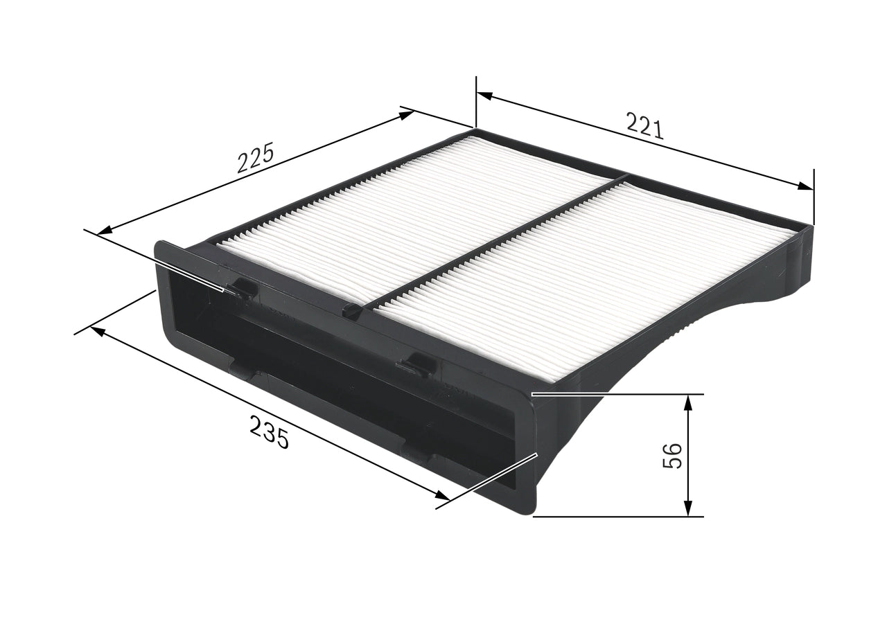 BOSCH 1 987 432 262 Filtru, aer habitaclu
