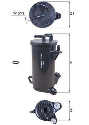 MAHLE KL 764D Filtru combustibil