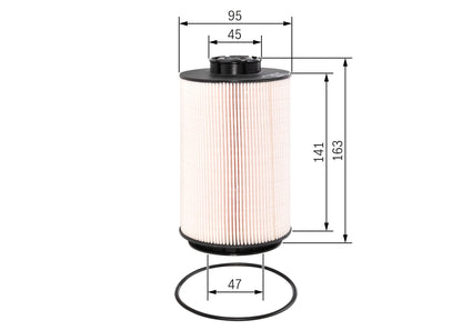 BOSCH F 026 402 070 Filtru combustibil