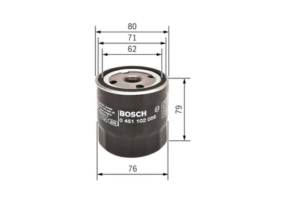 BOSCH 0 451 102 056 Filtru ulei