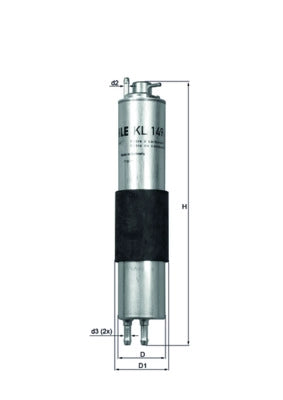 MAHLE KL 149 Filtru combustibil