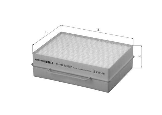 MAHLE LA 432 Filtru, aer habitaclu