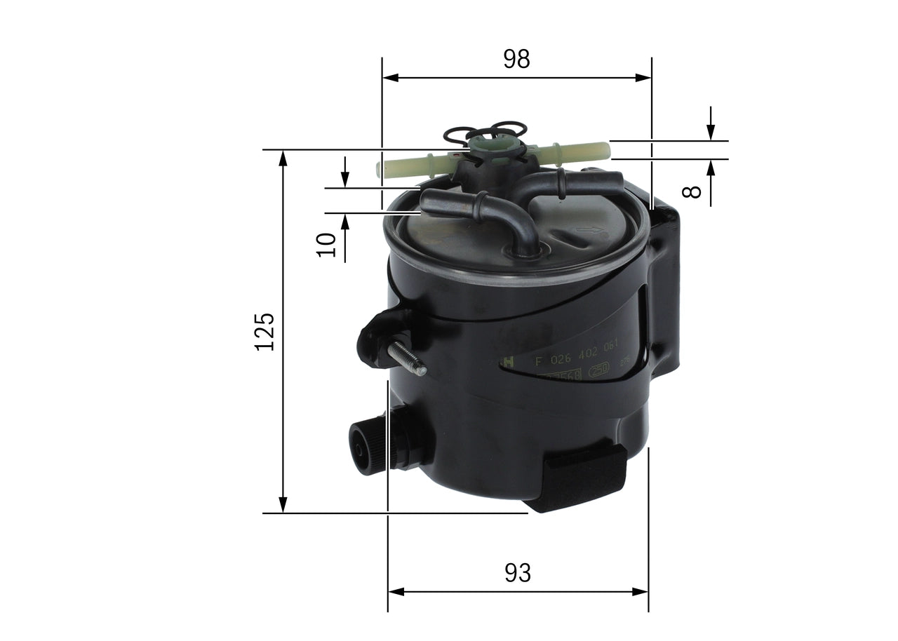 BOSCH F 026 402 061 Filtru combustibil
