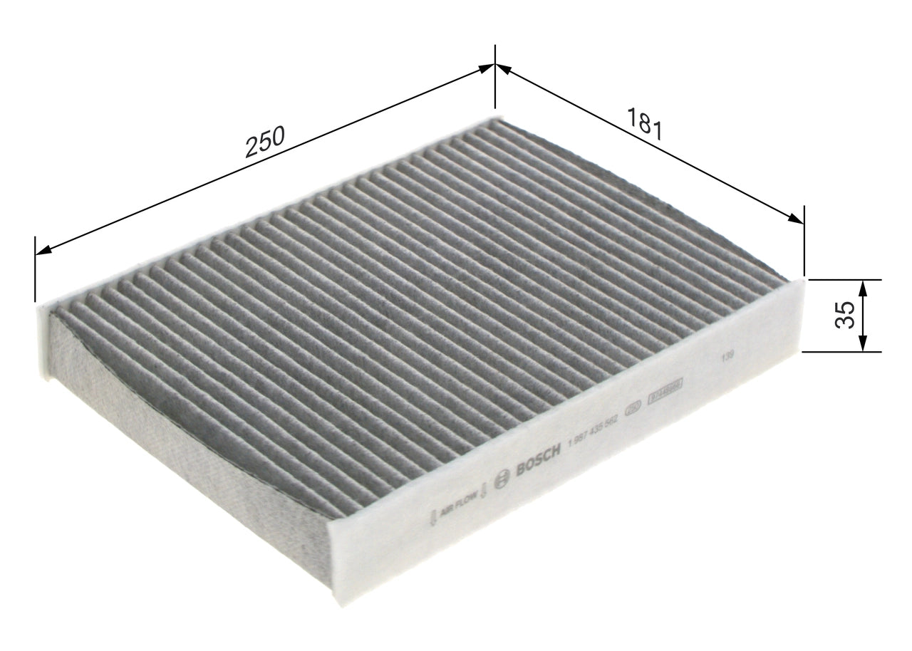 BOSCH 1 987 435 562 Filtru, aer habitaclu