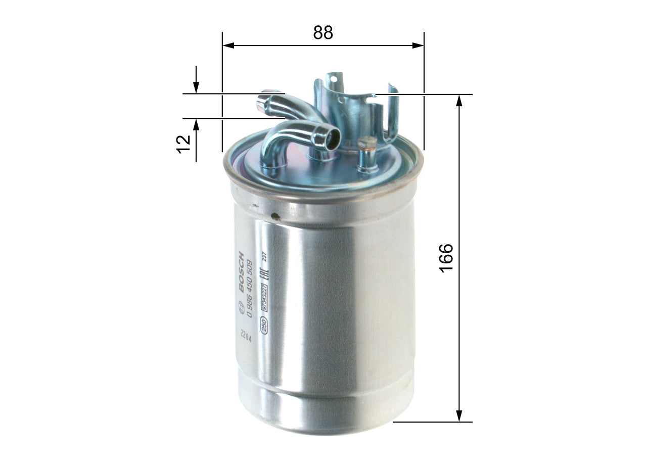 BOSCH 0 986 450 509 Filtru combustibil