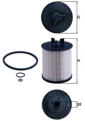 MAHLE KX 86/1D Filtru combustibil