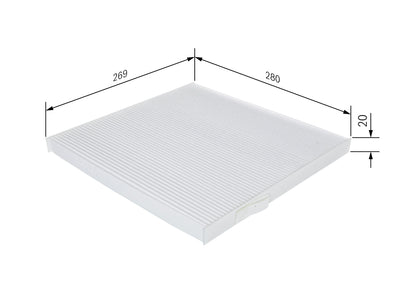 BOSCH 1 987 432 237 Filtru, aer habitaclu