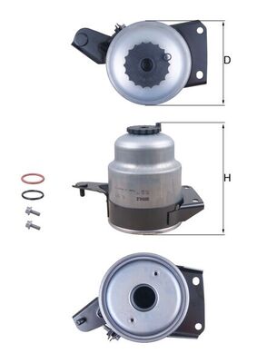 MAHLE KL 829D Filtru combustibil