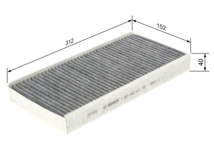 BOSCH 1 987 432 412 Filtru, aer habitaclu
