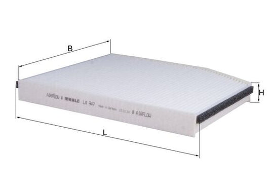 MAHLE LA 947 Filtru, aer habitaclu