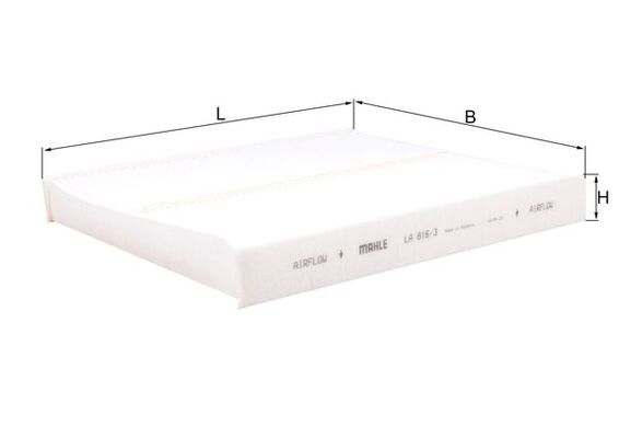MAHLE LA 816/3 Filtru, aer habitaclu