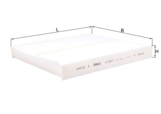 MAHLE LA 816/3 Filtru, aer habitaclu