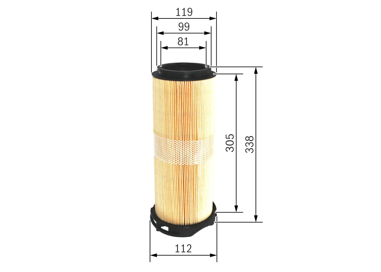 BOSCH F 026 400 214 Filtru aer
