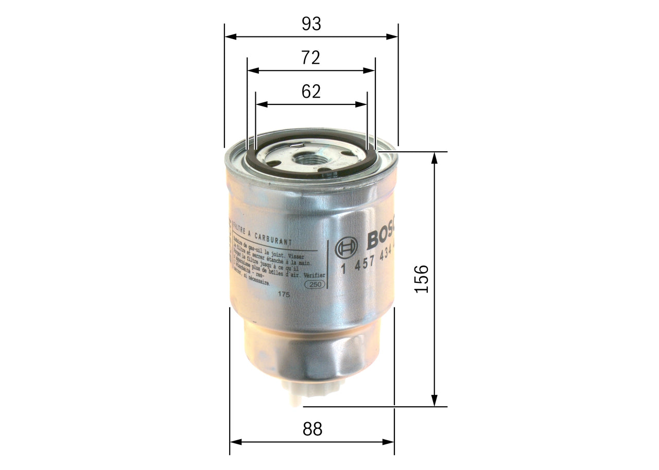 BOSCH 1 457 434 439 Filtru combustibil