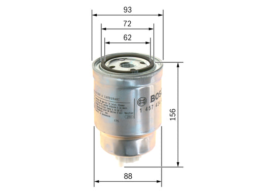 BOSCH 1 457 434 439 Filtru combustibil
