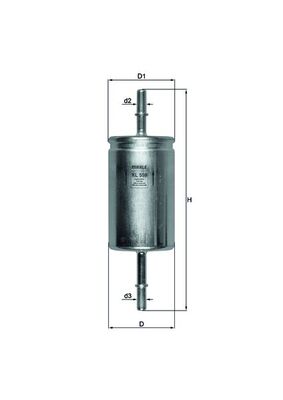 MAHLE KL 559 Filtru combustibil