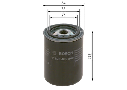 BOSCH F 026 402 860 Filtru combustibil