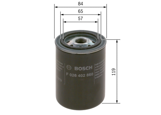 BOSCH F 026 402 860 Filtru combustibil