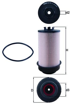 MAHLE KX 181D Filtru combustibil